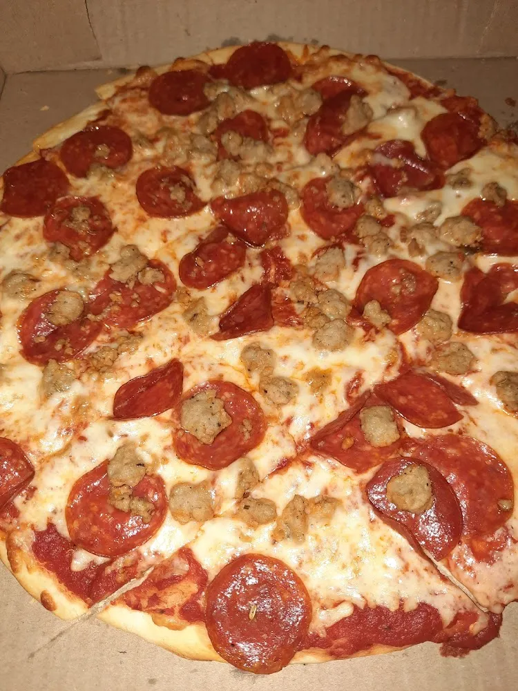 Pepperoni and Bacon and Cheese